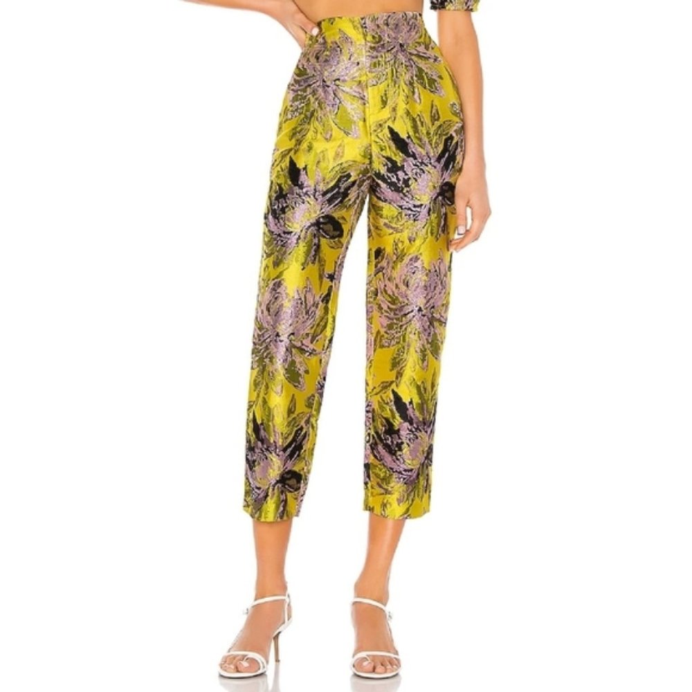 ISO Camila Coelho Breccan Pant Floral Yellow